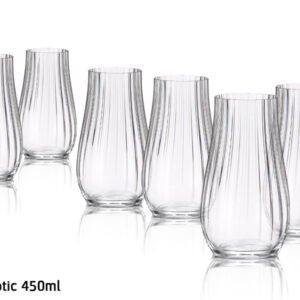 סט 6 כוסות שתייה 450 מ"ל LIMOSAoptic בוהמיה קריסטל