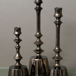 סט 3 פמוטי מתכת Brass black
