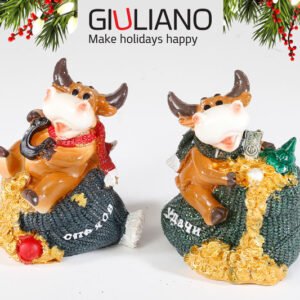 בובת פרה קופה Giuliano (2 דוגמאות שונות)
