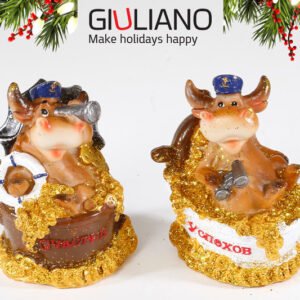 בובת פרה קופה Giuliano (2 דוגמאות שונות)