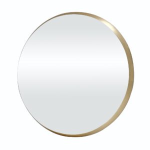 מראה עגולה PlatinumGold בצבע זהב במידות 50X50