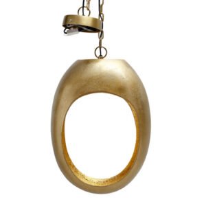 תאורת תקרה HuttonBrass  בצבע זהב במידות 32X18X43