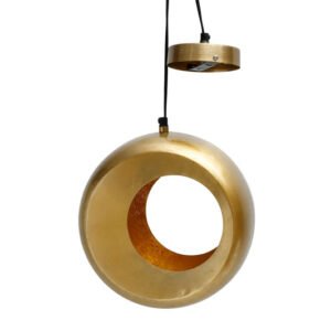 תאורת תקרה HuttonBrass  בצבע זהב במידות 28X15X28