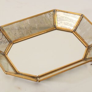 מגש מתכת זהב Sensation בגודל 25X20X3.5 בצבע זהב
