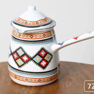 פינג'אן עם מכסה בציפוי אמייל 720ml