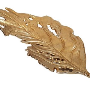 קערה עלה BrassGold
