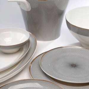 סט אוכל מרובע 170 חלקים NEW BONE CHINA