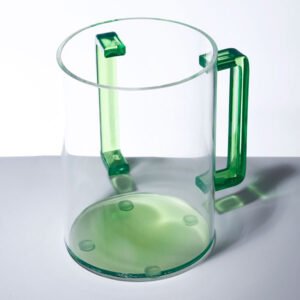נטלת אקריליק 1000ml ידיות ירוק