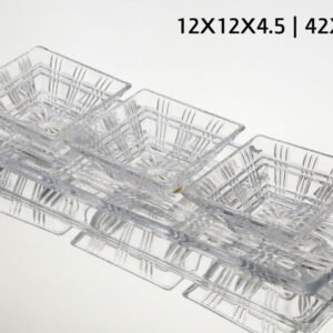 קברט 4 חלקים 12X12X4.5 42X15X2 ס"מ CRYSTALINE