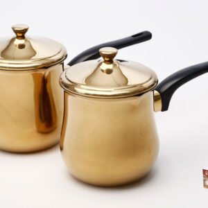 זוג פינג'נים נירוסטה זהב+מכסה DREAM CHEF
