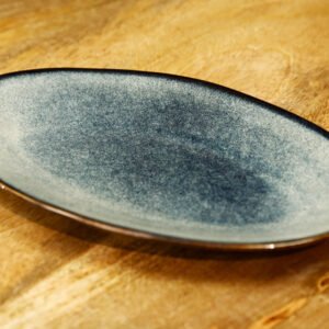 פלטה אובלית STONE WARE BLUE