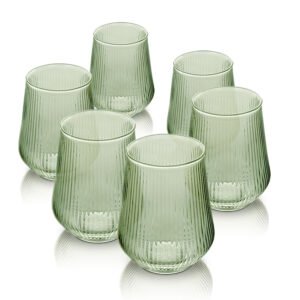 סט 6 כוסות 450ml זכוכית Green לשתייה חמה מבית DreamChef