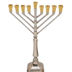 חנוכיה BRASS NICKEL GOLD