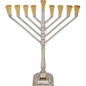 חנוכיה BRASS NICKEL GOLD