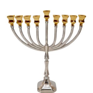 חנוכיה BRASS NICKEL GOLD