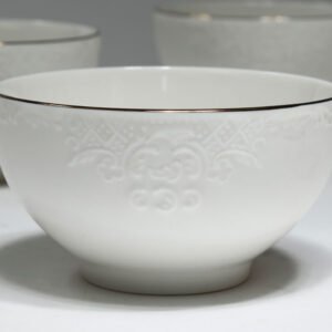 סט 6 בולים פורצלן פס זהב NEW BON CHINA