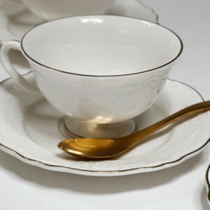 סט תה פורצלן פס זהב NEW BON CHINA