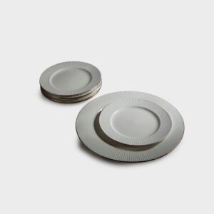 סט עוגה פורצלן פס זהב NEW BON CHINA