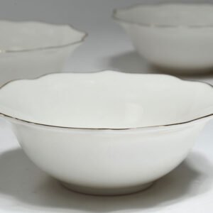 סט 6 בולים פורצלן פס זהב NEW BON CHINA