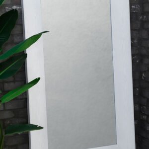 מראה עץ מלא WOOP WHITE NVENGER