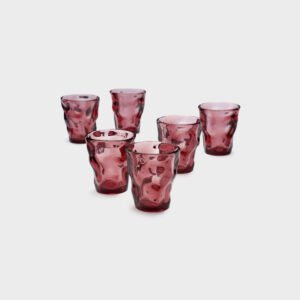 סט 6 כוסות שתיה 300ml פוליקרבונט סגול