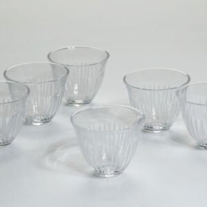 סט 6 כוסות קפה crystaline toulip