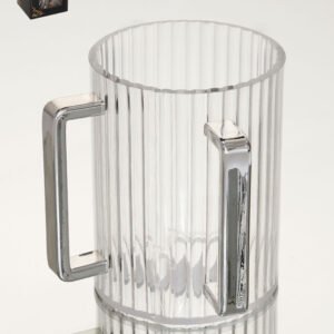 נטלת אקריליק גלים 1000ml ידיות כסף