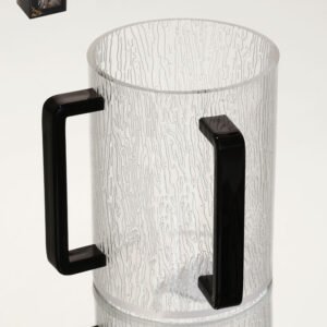 נטלת אקריליק מחוספס 1000ml ידיות שחור