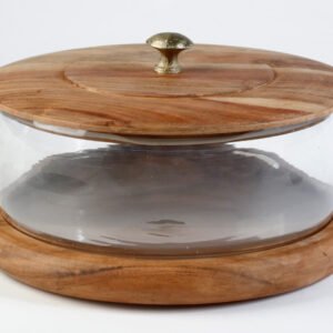 פעמון עוגה WOOD/GLASS