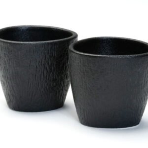 סט 8 ספלים בדואי 8/24 NEW BON CHINA SIMPLE BLACK