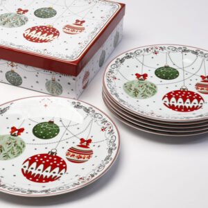 סט 6 צלחות מנה עיקרית ALBA NOEL GOLD GOLIANO