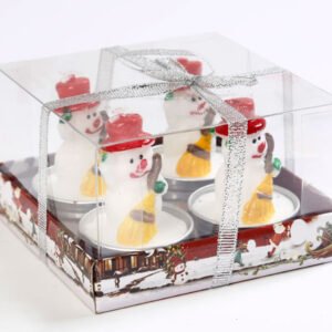 סט 4  נרות סנטה GOLIANO
