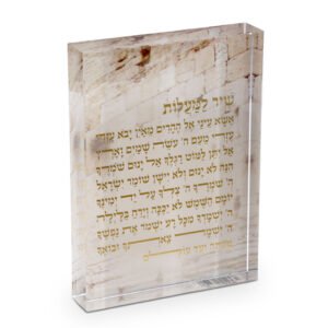 מעמד אקריליק שיר למעלות