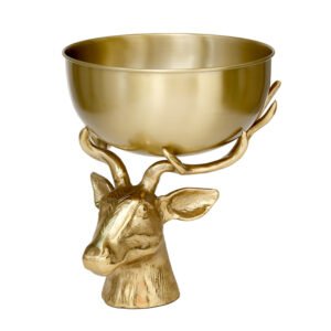 קערה על ראש אייל GOLD BRASS