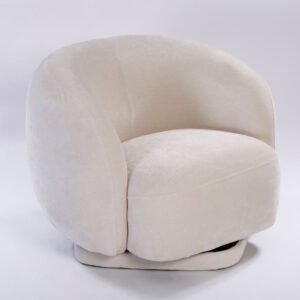 כורסה AURELIO VELVET CREAM