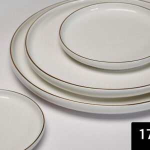 צלחת מנה ראשונה SPECIAL WHITE/GOLD
