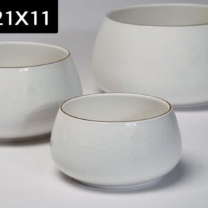 קערה לסלט SPECIAL WHITE/GOLD