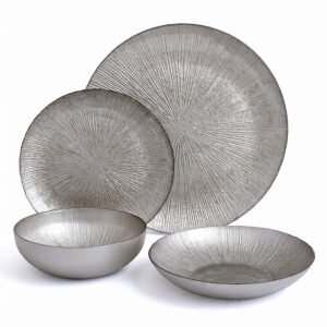 מערכת אוכל 24 צלחות MARTINEZ SILVER