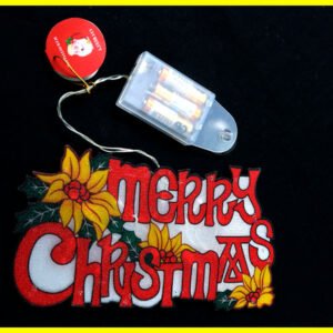 תאורה MERRY CRISMASE לד + בטריה25*15