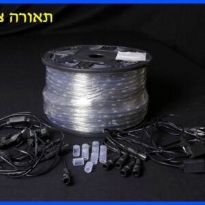 חבל לד 100 מ' 13Q צהוב 24 לד למטר