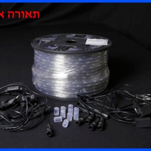 חבל לד 100 מ' 13Q אדום 24 לד למטר