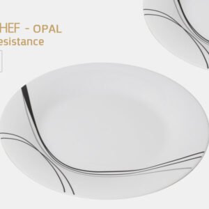 צלחת Opal מנה ראשונה 20 ס"מ מקושט דגם Art Nova בגודל 20 ס"מ בצבע זהב