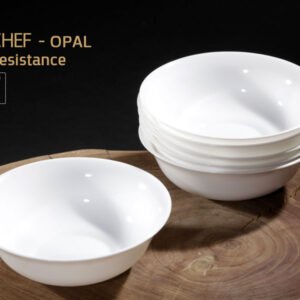 מרקית OPAL עגולה 16.5*6 ס"מ בגודל 16.5*6 ס"מ בצבע לבן