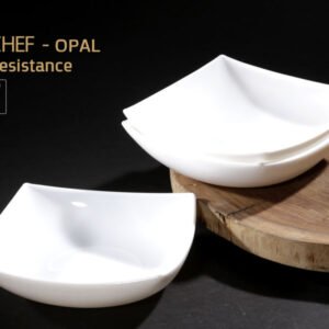 צלחת OPAL מרובעת 20*20*5 ס"מ בגודל 20*20*5 ס"מ בצבע לבן