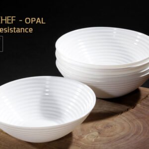 מרקית OPAL עגולה פסים 18*6 ס"מ בגודל 18*6 ס"מ בצבע לבן