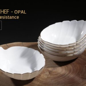 קערית OPAL עלה פס זהב 18 ס"מ