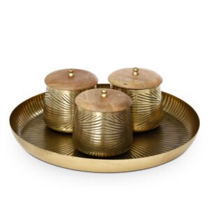 סט מגש + 3 בונבויירות GOLD MICHAEL