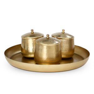 סט מגש + 3 בונבויירות GOLD MICHAEL