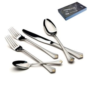 סט סכו"ם 30 חלקים + זהב GLORIA 18/10 inox304